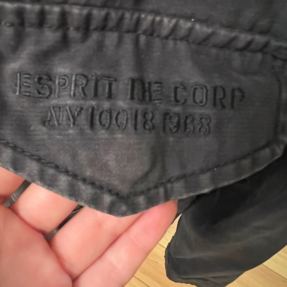 Black Military Field Jacket with Utility Style and Relaxed Fit - Picture 2 of 6